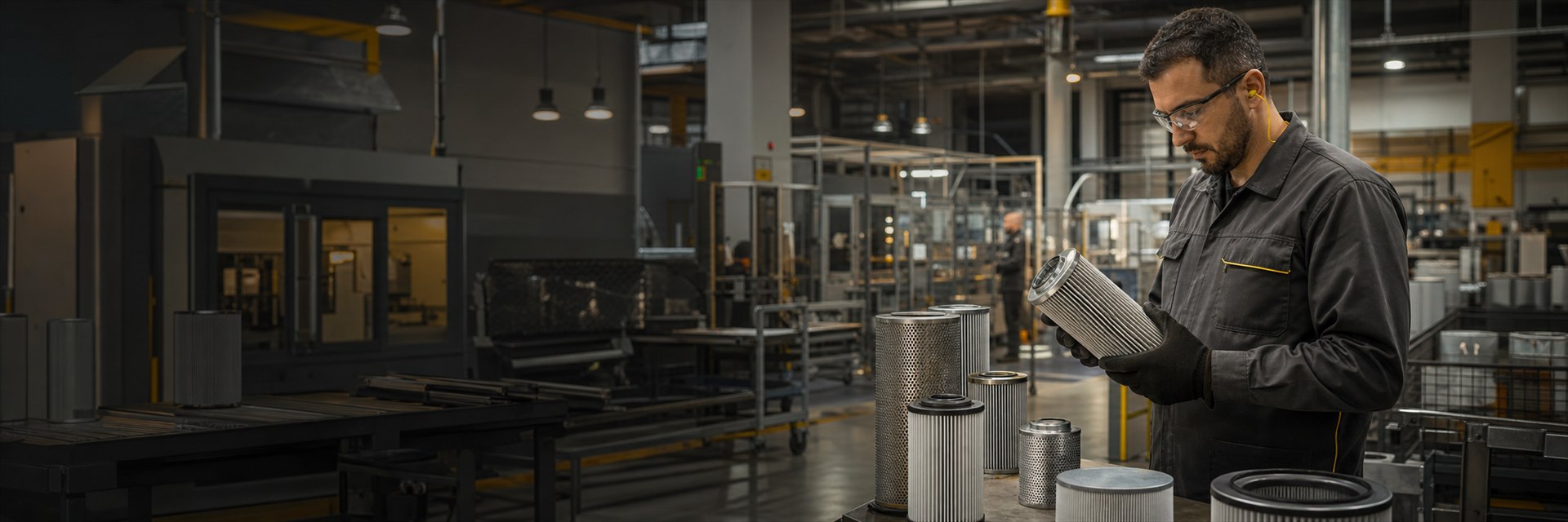 Ambiente industrial da TotalFilter